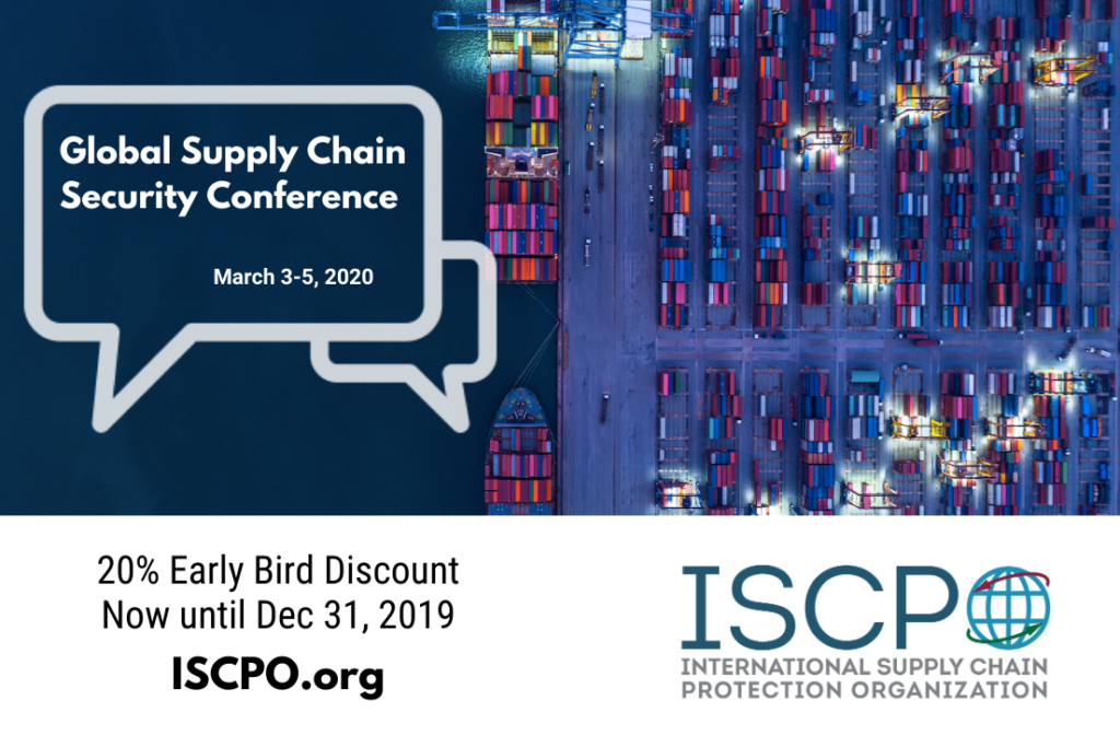 6th annual ISCPO global supply chain security conference announcement –
